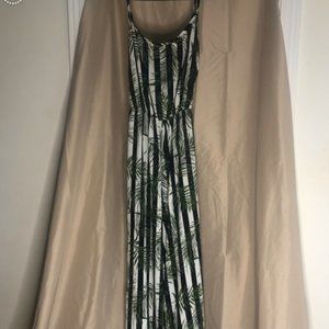 Long Jungle Print Jumpsuit